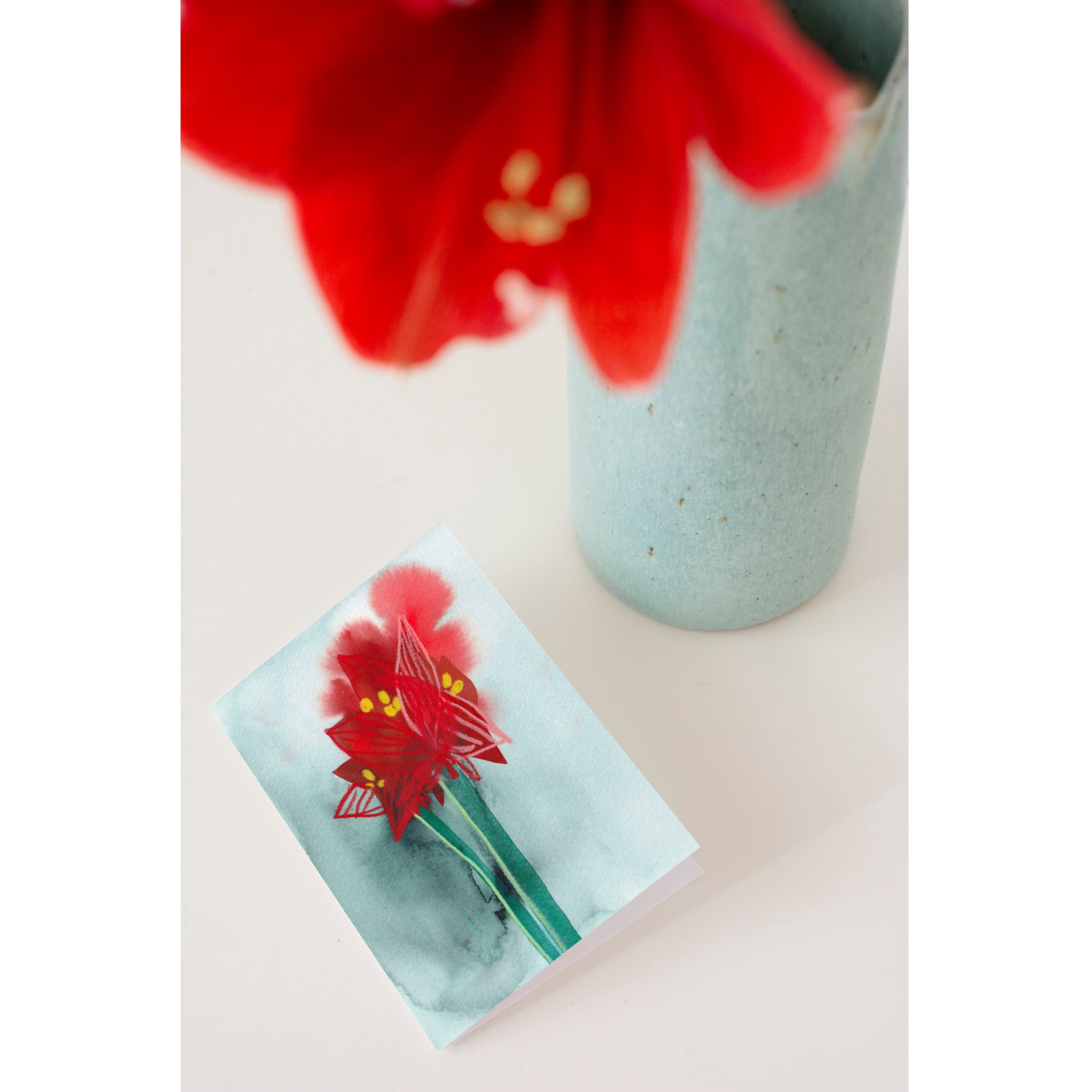 Weihnachtskarte "Amaryllis"