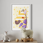 Aquarell Print Giraffe von der Münchner Illustratorin Kathrin Boll