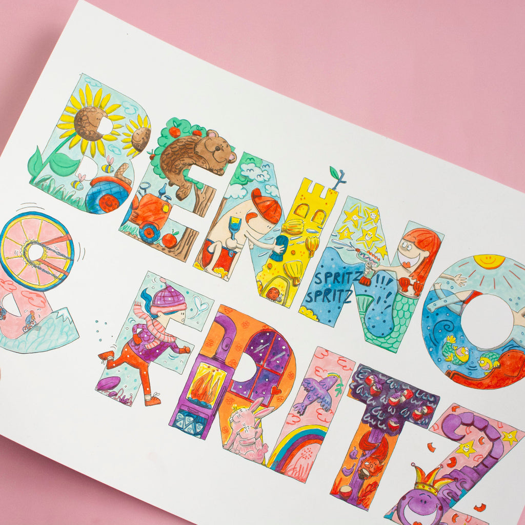 Namensposter fürs Kinderzimmer
