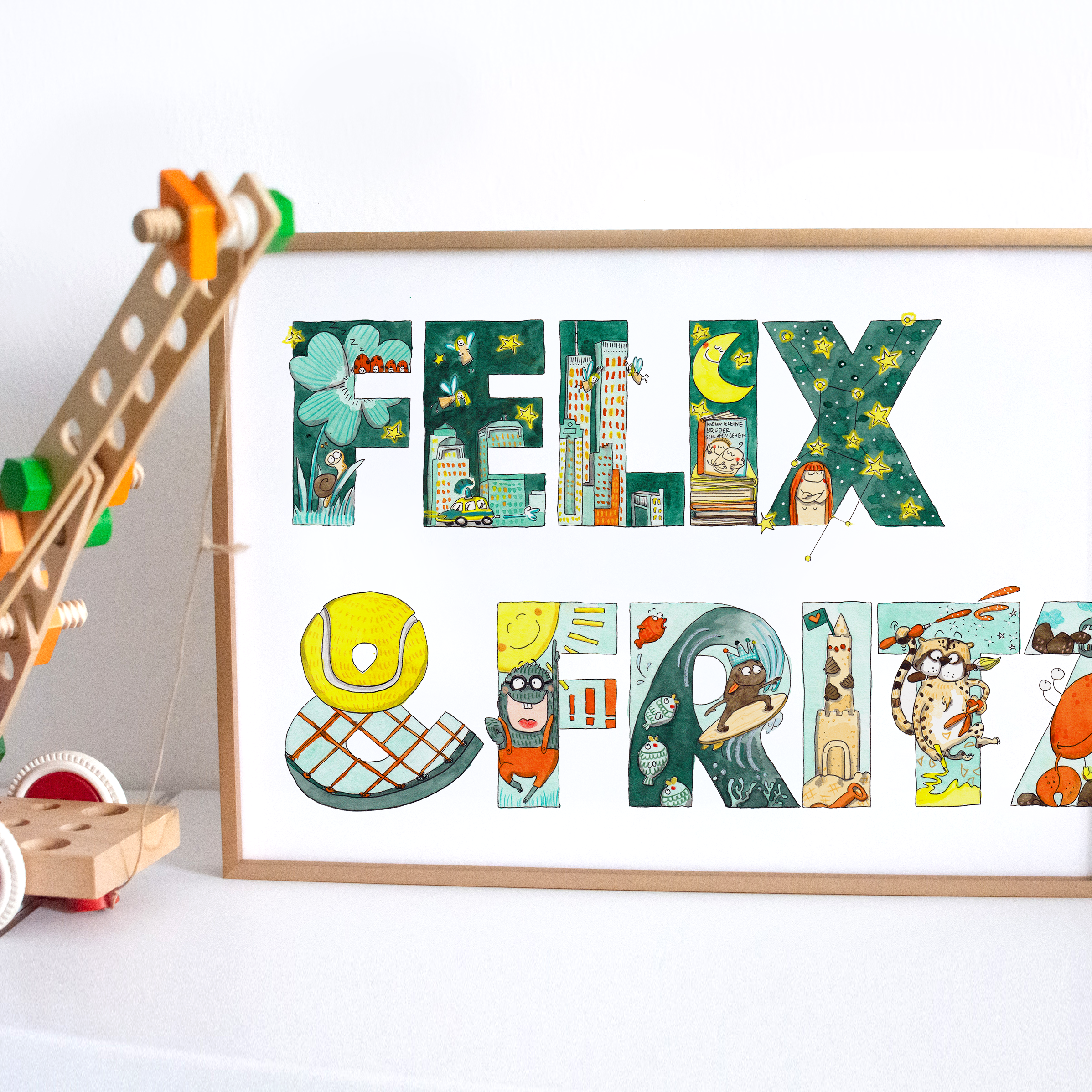 Namensposter fürs Kinderzimmer