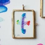 Mini-Aquarell Friedenstaube