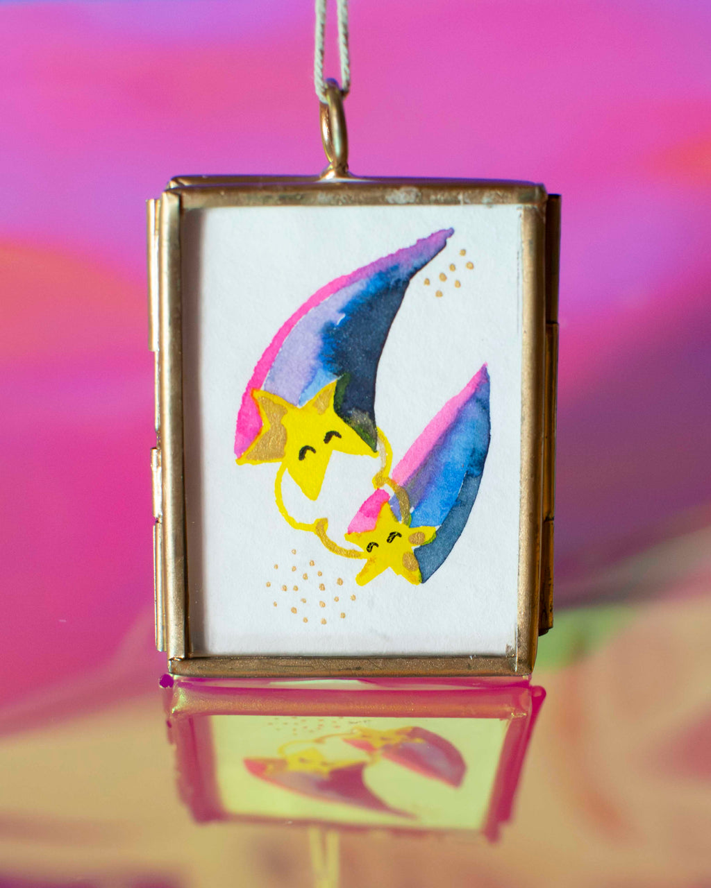 Mini-Aquarell Sternschnuppen