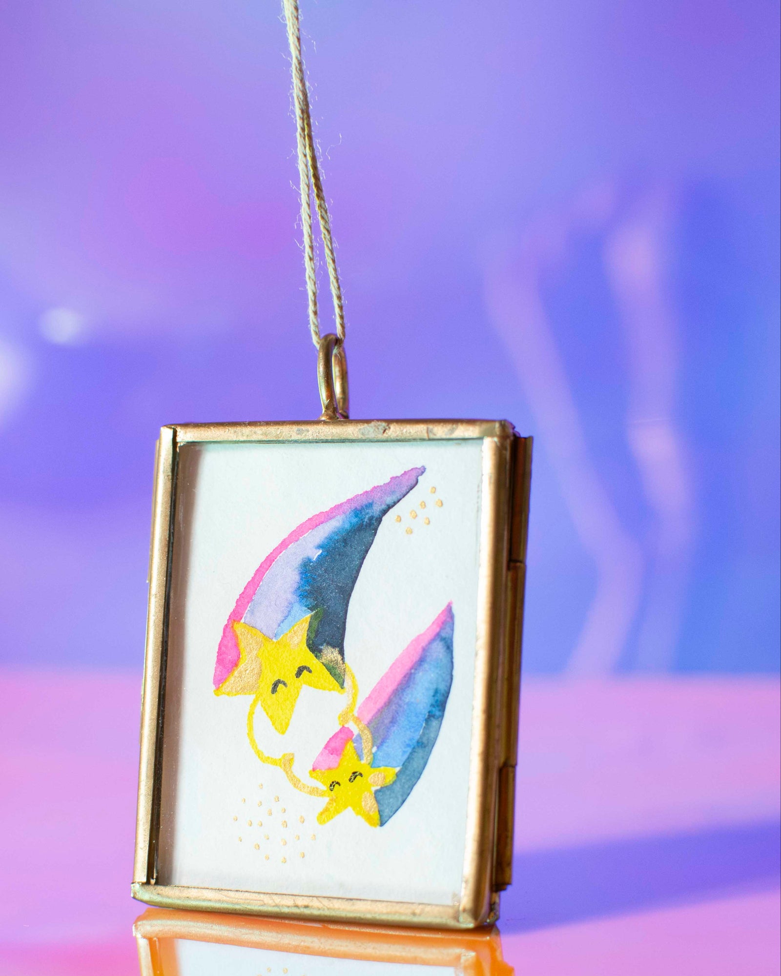 Sternschnuppen Mini-Aquarell