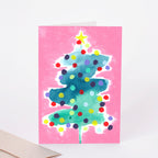 Weihnachtskarte "Pinker Tannenbaum"