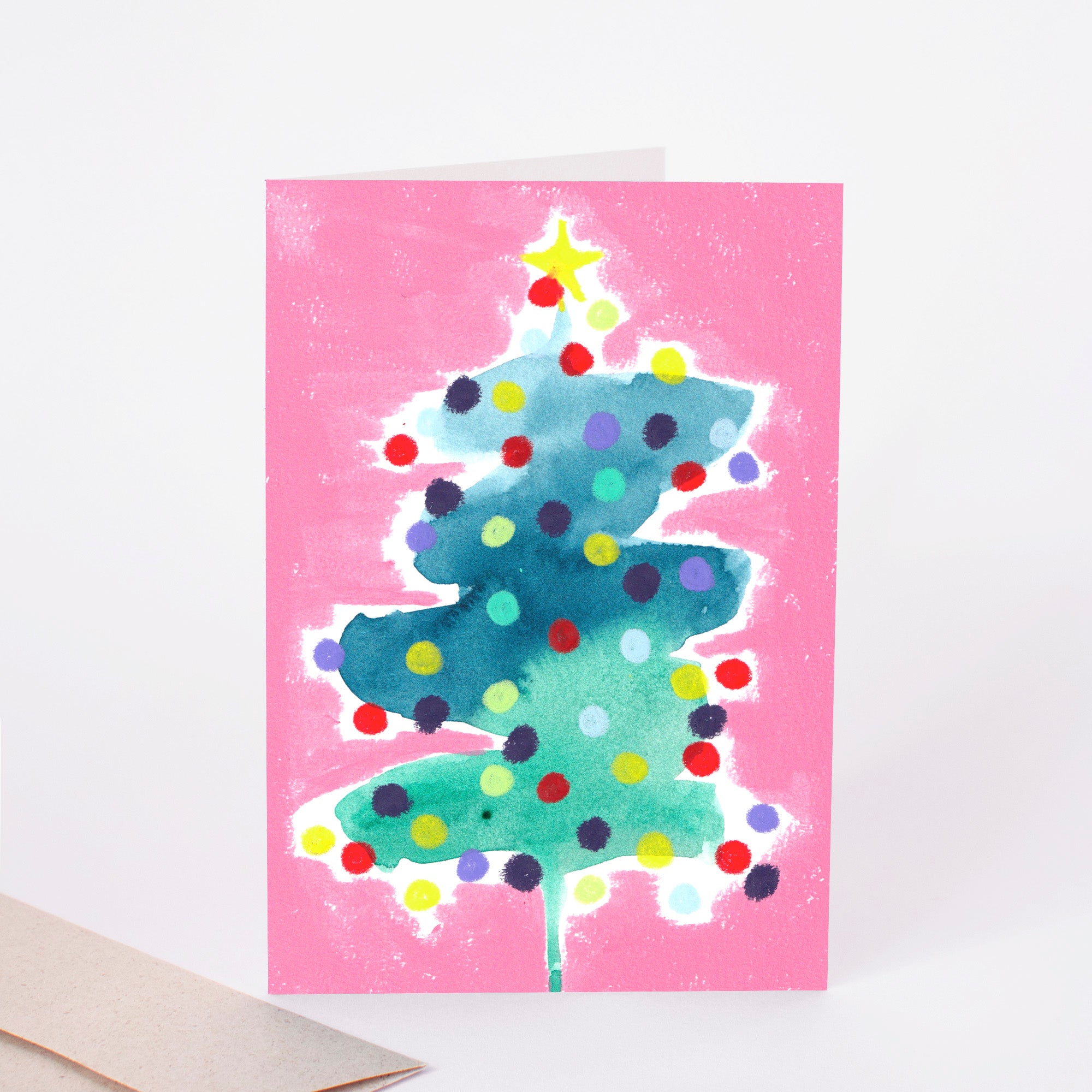 Weihnachtskarte "Pinker Tannenbaum"