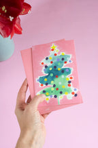 Weihnachtskarte "Pinker Tannenbaum"