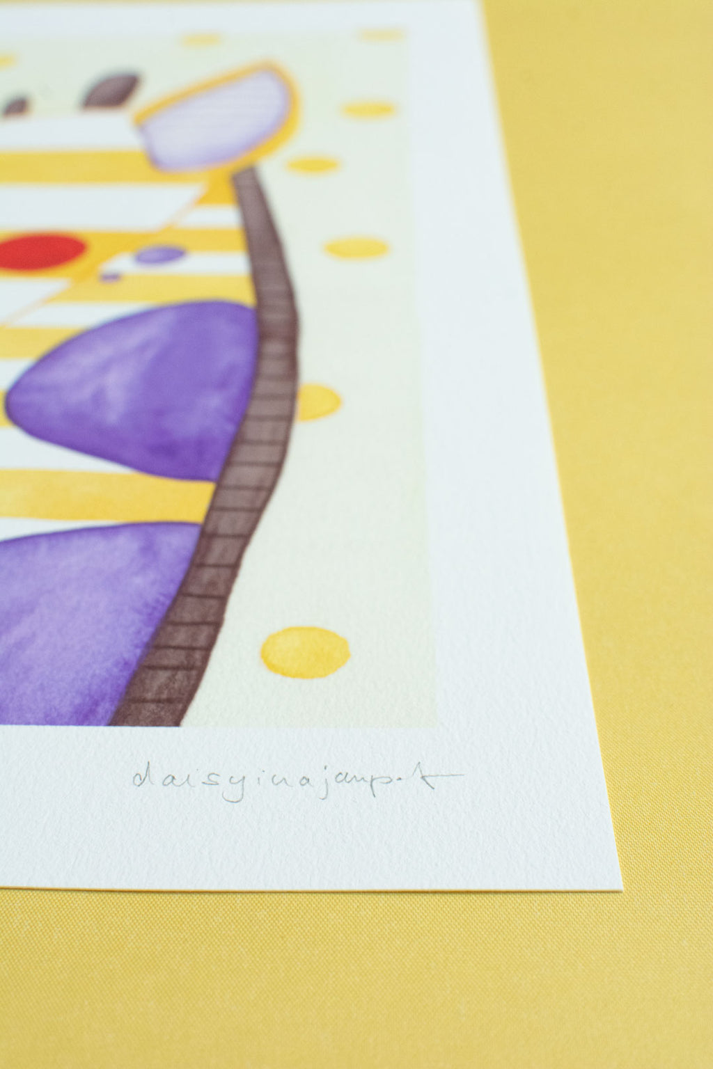 Aquarell Print Giraffe von der Münchner Illustratorin Kathrin Boll