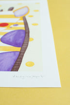 Aquarell Print Giraffe von der Münchner Illustratorin Kathrin Boll