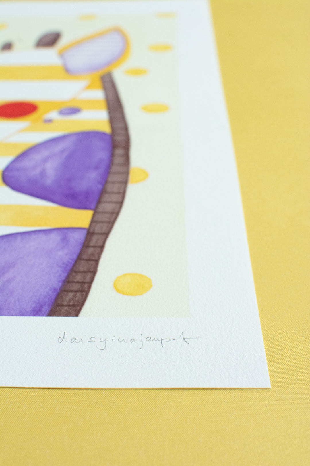 Aquarell Print Giraffe von der Münchner Illustratorin Kathrin Boll