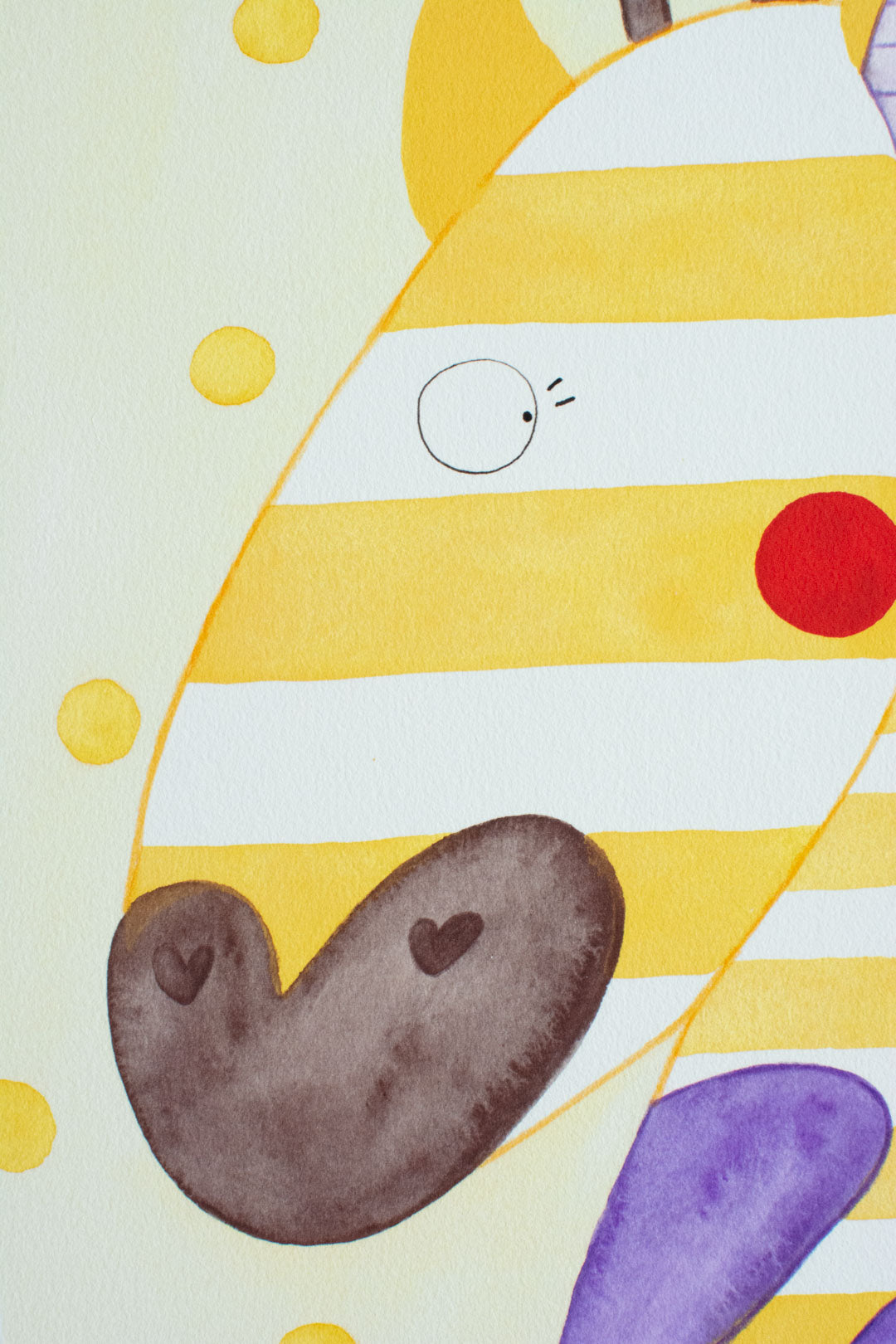 Aquarell Print Giraffe von der Münchner Illustratorin Kathrin Boll