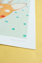 Aquarell Waldtier Reh fürs Kinderzimmer