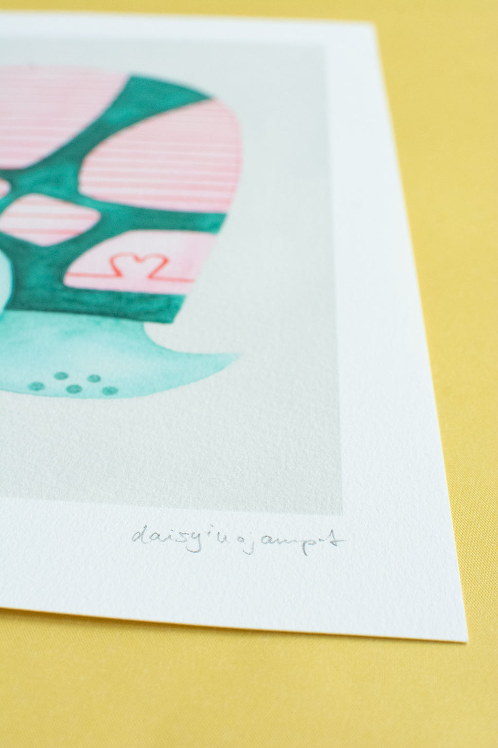 Schildkröte Aquarellprint Kinderzimmer von der Münchner Illustratorin Kathrin Boll
