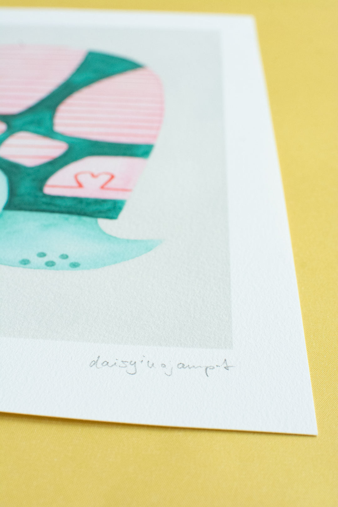 Schildkröte Aquarellprint Kinderzimmer von der Münchner Illustratorin Kathrin Boll