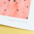 Zebra Aquarell Print von der Münchner Illustratorin Kathrin Boll
