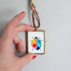 Mini-Aquarell Glückskäfer