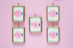 Mini-Aquarell Kugelfisch Neon