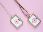 Mini-Aquarell Kugelfisch Neon