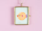 Mini-Aquarell Kugelfisch Neon