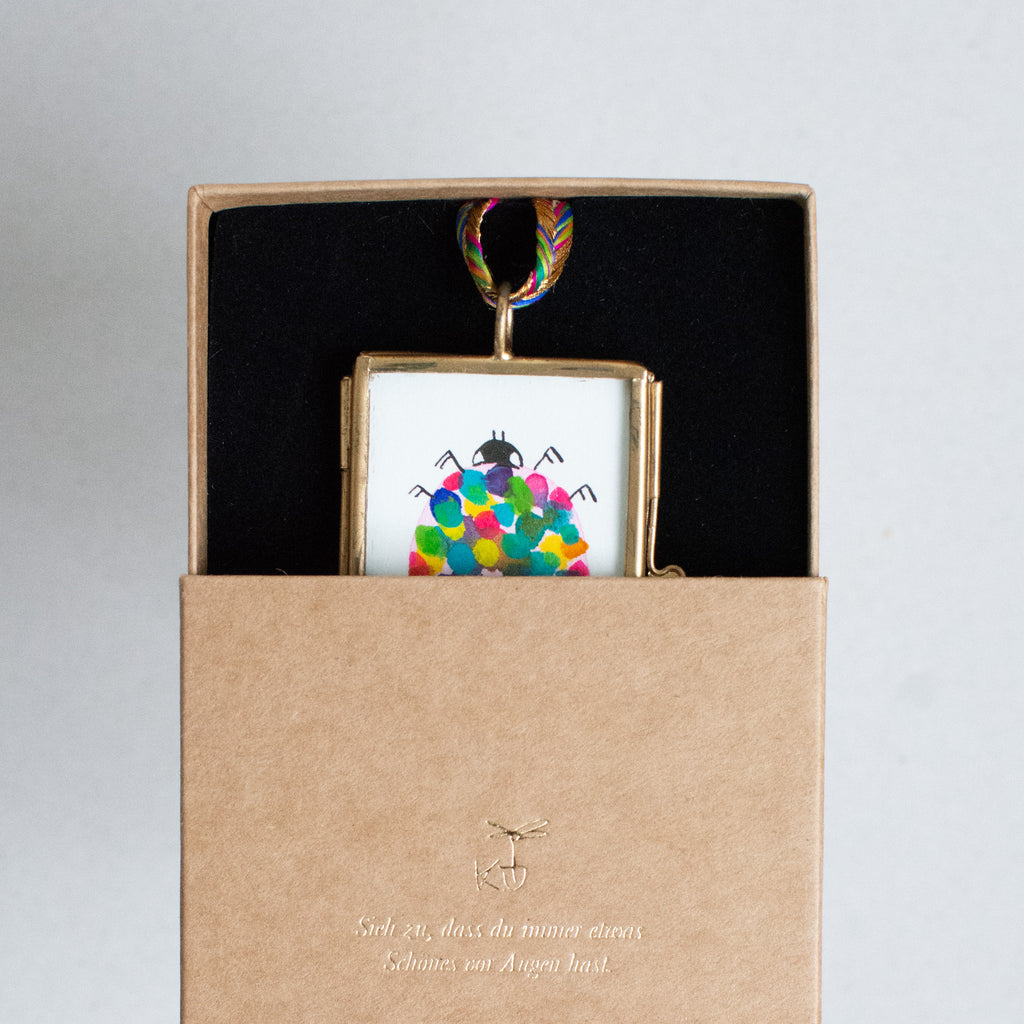 Mini-Aquarell Glückskäfer