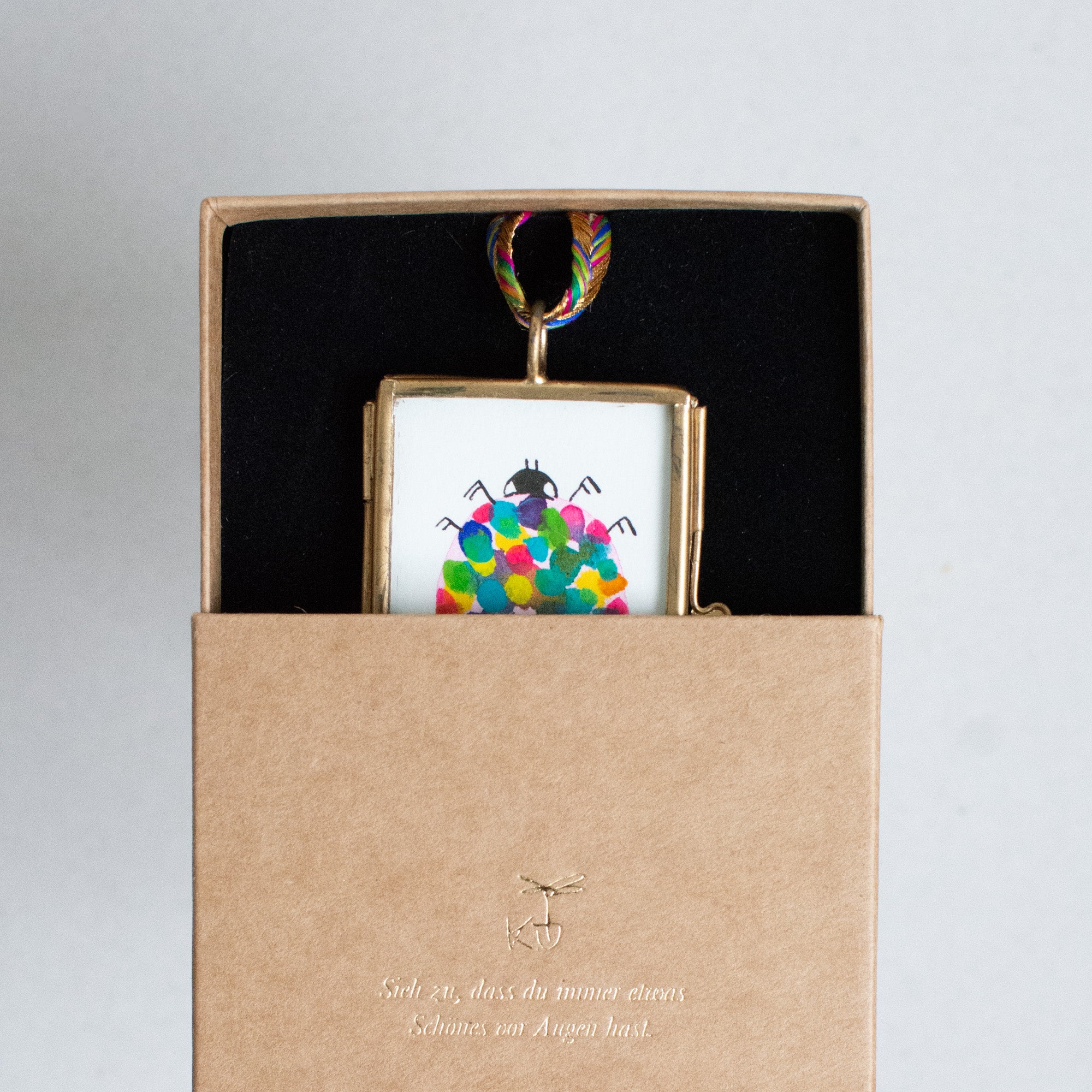 Mini-Aquarell Glückskäfer
