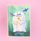 5er Set Halloween Karten Monster