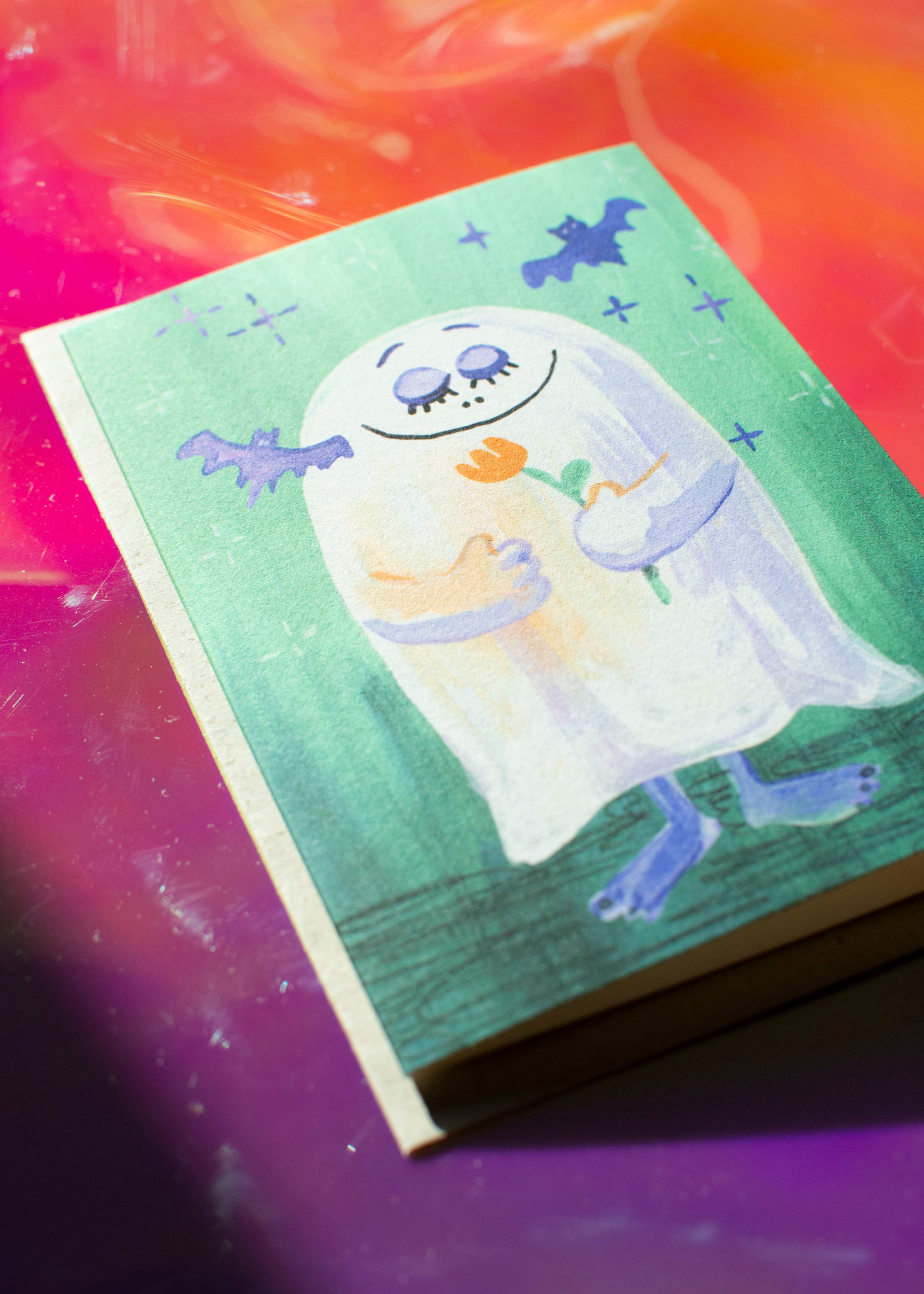 Halloweenkarte süßes Gespenst