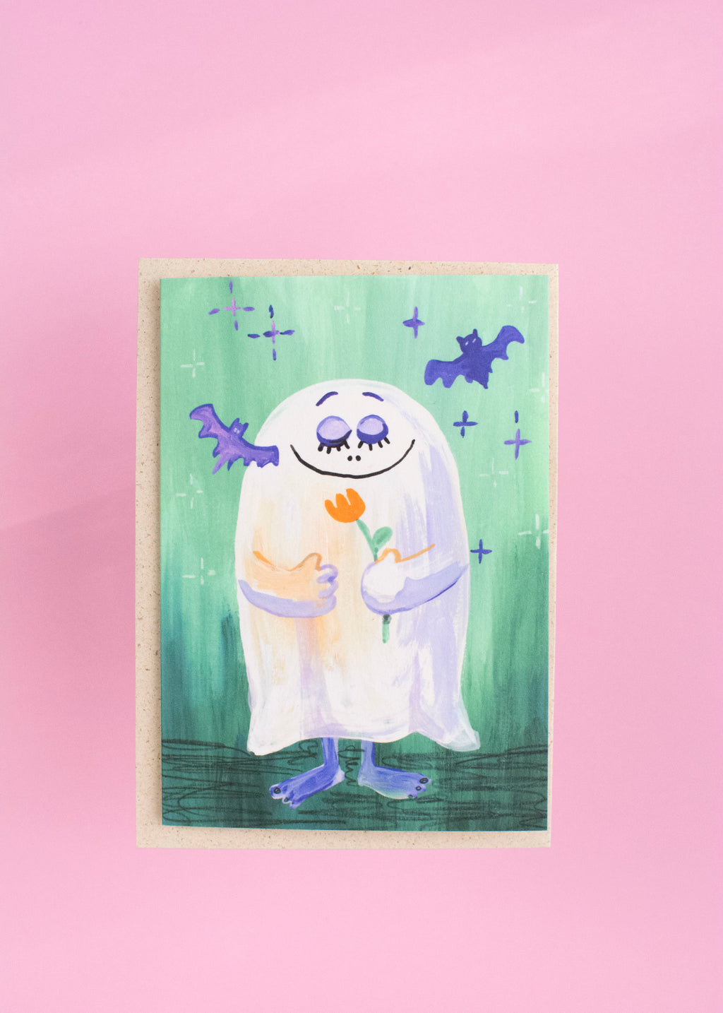 Halloweenkarte süßes Gespenst