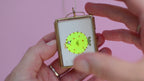 Mini-Aquarell Kugelfisch Neon