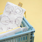 Stiftemäppchen zum Ausmalen "Happy Hummeln" - Handarbeit