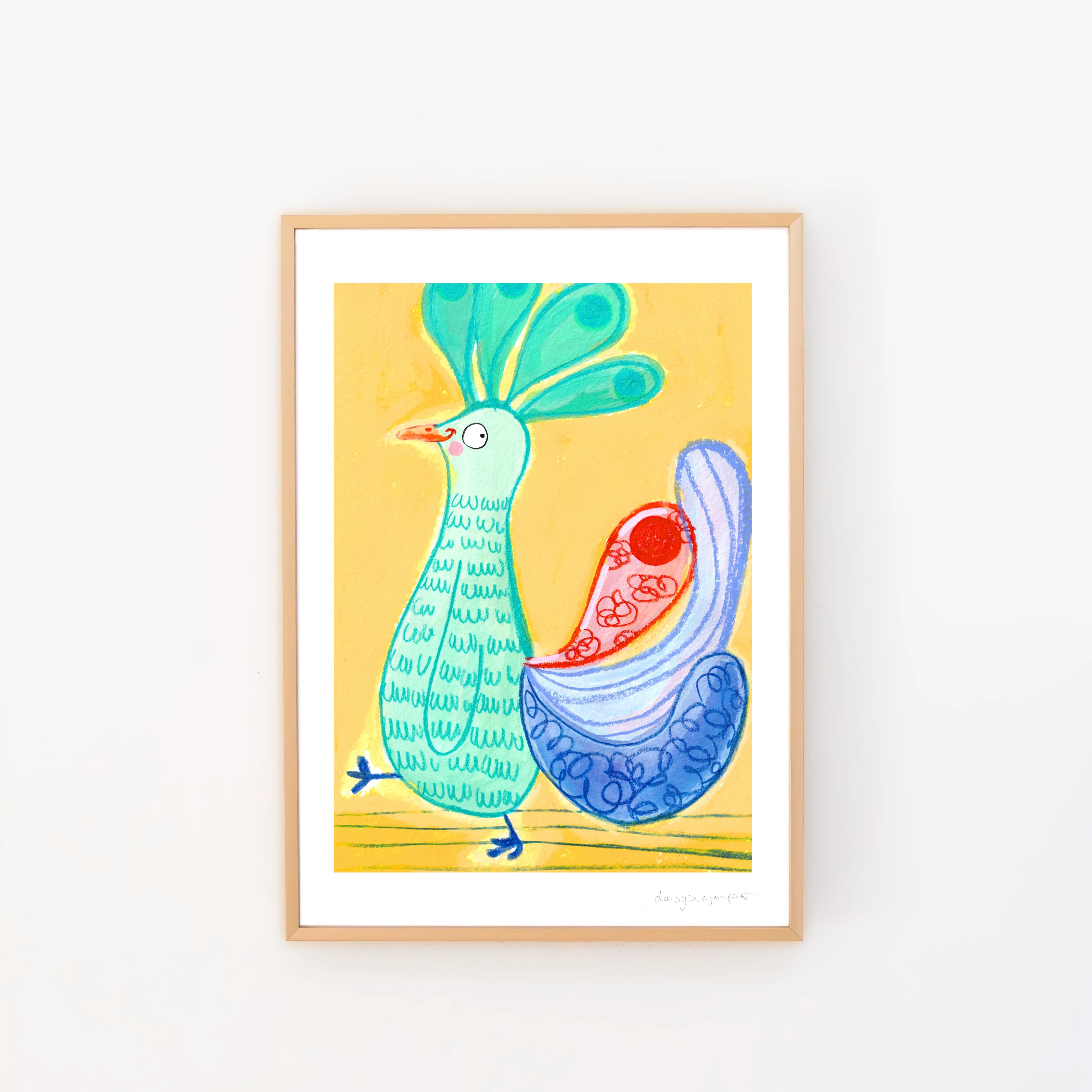 Bunter Truthahn, Fine Art Print