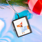 Mini-Aquarell Weihnachtsdackel