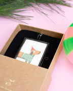 Mini-Aquarell Weihnachtsdackel