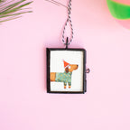 Mini-Aquarell Weihnachtsdackel