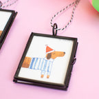 Mini-Aquarell Weihnachtsdackel