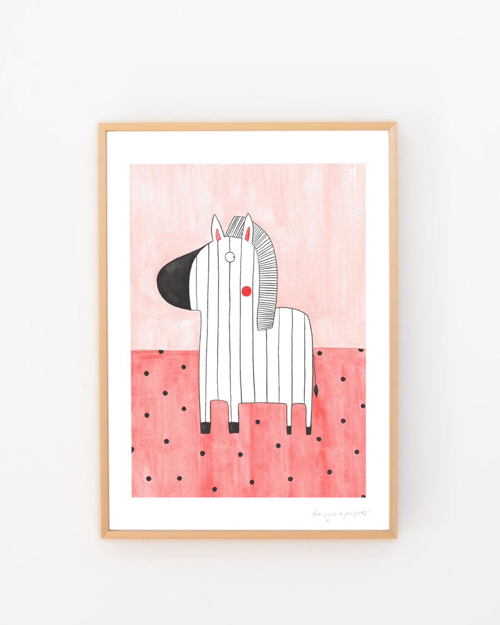 Zebra Aquarell Print von der Münchner Illustratorin Kathrin Boll