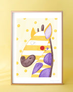 Aquarell Print Giraffe von der Münchner Illustratorin Kathrin Boll